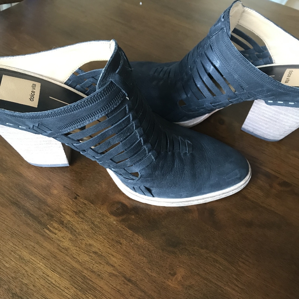 Dolce Vita Heely Mules Black Leather